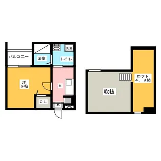 クレールフィル【2階】の間取り