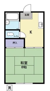 コーポ渡辺【1階】の間取り