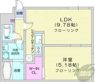 J-ecoa北27条【2階】の間取り