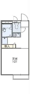 レオパレスタートル【1階】の間取り