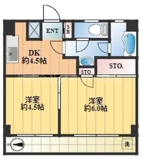 杉本マンション【3階】の間取り