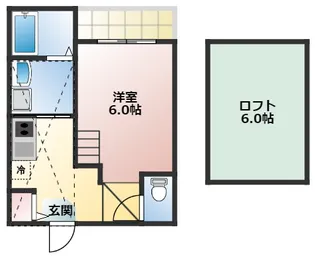 セレーノオオゾネ【2階】の間取り
