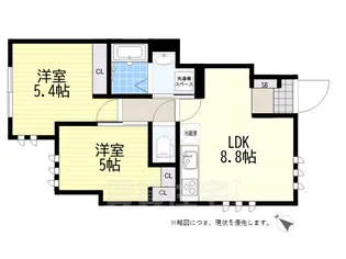 プレノアール烏山【1階】の間取り