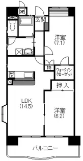 クオーリ【2階】の間取り