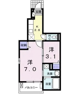 アルストロメリア NE【1階】の間取り
