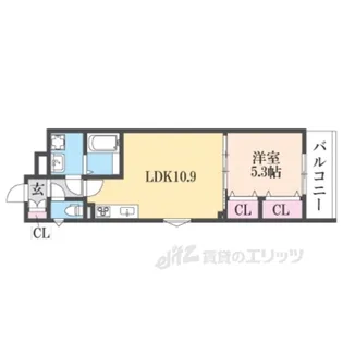 クリエオーレ東石切【2階】の間取り