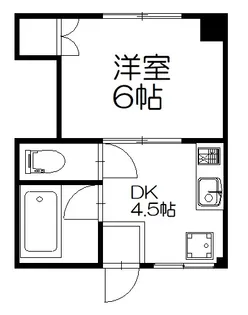 ニューライフ皆実町【3階】の間取り