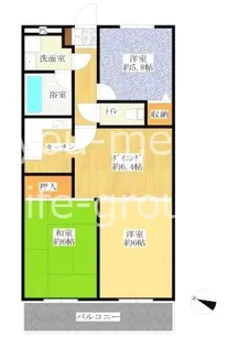 フジレジデンス【4階】の間取り