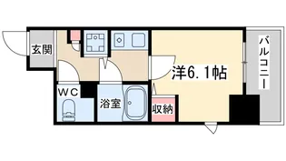 リーガル西天満【2階】の間取り