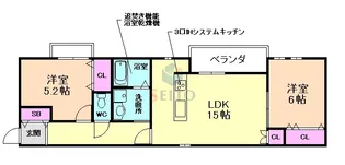 PRINTEMPS II【1階】の間取り