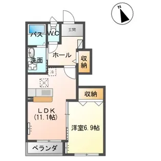 グラス・オニオン【1階】の間取り
