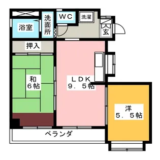 メゾンヴェルテ【2階】の間取り