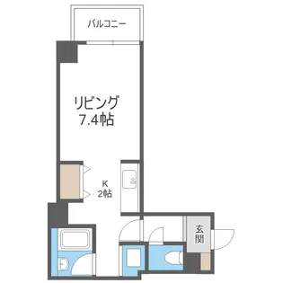 コート琴似【4階】の間取り