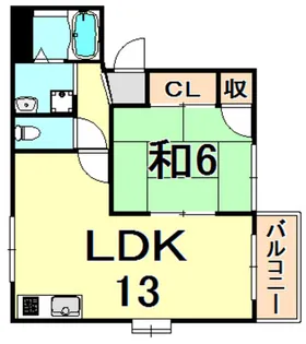 ヴェルドミール【2階】の間取り