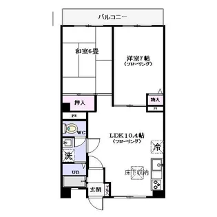 レジデンス田園【1階】の間取り