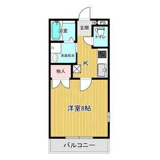 シャトーハイムK【1階】の間取り