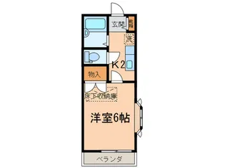 ファレストハイツ【1階】の間取り