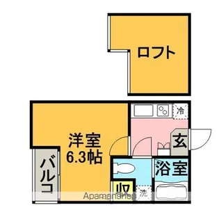 ポラリスCozy博多駅【1階】の間取り