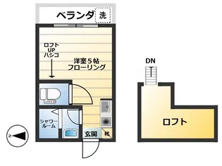 ハイツトモハル【1階】の間取り