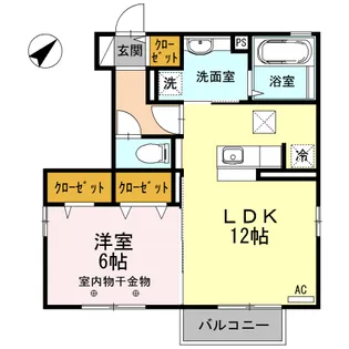 エーデルハイム【1階】の間取り