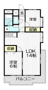 アミューズ東川口【3階】の間取り