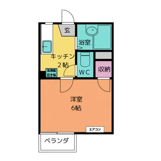 フローレンス富岡 A【1階】の間取り