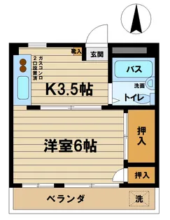 シャトーブラウン【1階】の間取り