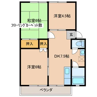 パークサイド柏【2階】の間取り