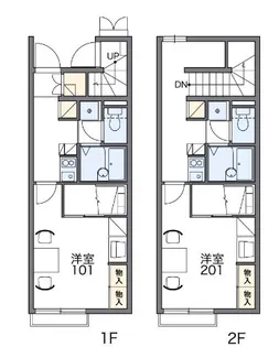 1Kの間取り画像