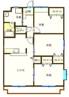 エヴァーグリーン【2階】の間取り