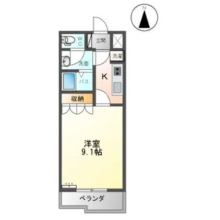 グランティス【1階】の間取り