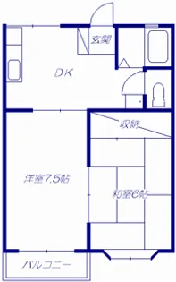 群馬県安中市松井田町新堀【アパート】の間取り
