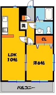 レジデンス桜田【2階】の間取り