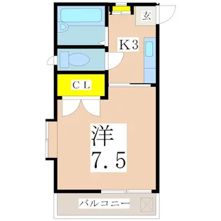 ミキコーポ【2階】の間取り