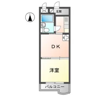 マンション山本 壱番館【8階】の間取り