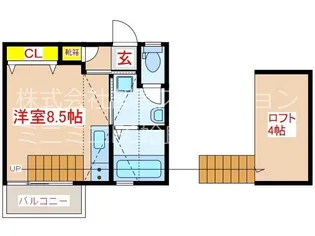鹿児島県姶良市東餅田【アパート】の間取り
