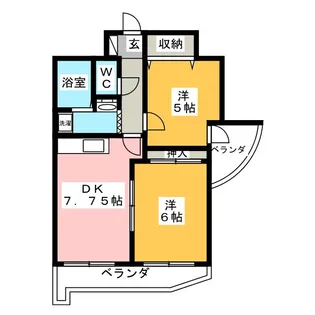 ラ・ルネータ【4階】の間取り