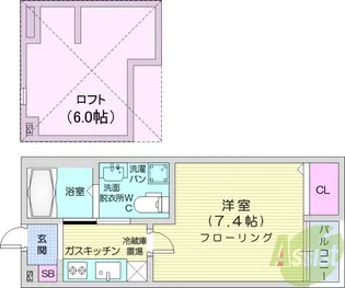 Le Courage【1階】の間取り