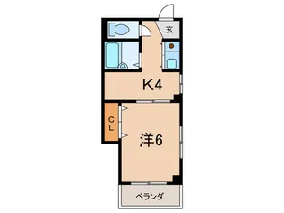 ディアコート塚新【5階】の間取り