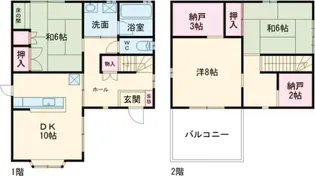 兵庫県淡路市岩屋【一戸建】の間取り