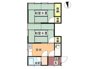第2巣雲荘【2階】の間取り