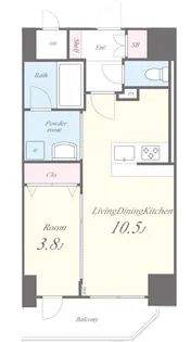 メゾンレクト【5階】の間取り