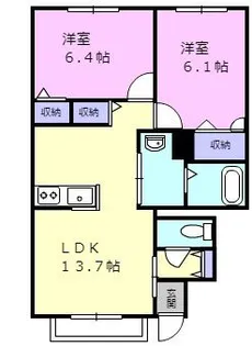 BlissI【1階】の間取り