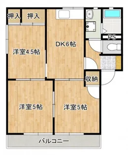 ディアス石原B棟【2階】の間取り