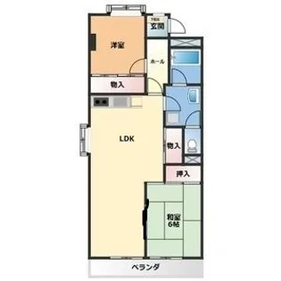 OS・SKYマンション植田南【3階】の間取り