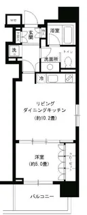 KDXレジデンス芝公園【6階】の間取り