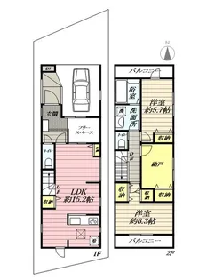 東京都府中市是政2【一戸建】の間取り