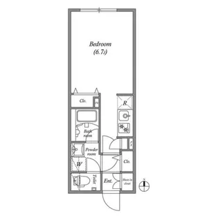 LEGALAND神楽坂【2階】の間取り