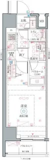 クレヴィスタお花茶屋【9階】の間取り