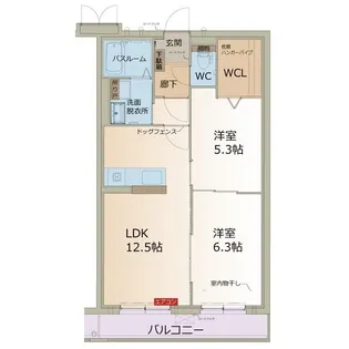 カーサ デルソーレ【1階】の間取り